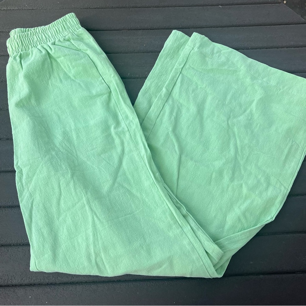 Cotton On Linen Mint Green Pants
